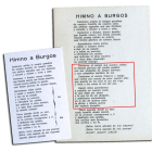 Letra del antes y el después del himno 'mutilado'.-