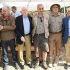 Los premiados, Germán Delibes y Ángel Ramos Serna, en compañía de los tres codirectores de la Fundación Atapuerca-ICAL