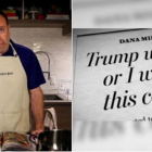 Dan Milbank ha cumplido su promesa y se ha comido sus palabras sobre Trump.-