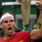 Euforia de Nadal tras superar la primera ronda de los Juegos de Río-2016.-AFP / MARTIN BERNETTI
