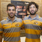 Mikel Álvarez y Juan Aristimuño fueron presentados ayer como nuevos jugadores del UBU Cajaviva-I. L. Murillo