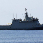 El ’Audaz’, en aguas de Lampedusa (Italia).-