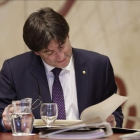 El 'president' de la Generalitat, Carles Puigdemont.-ALBERT BERTRAN