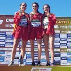 Celia Antón en lo más alto del podio de honor del Nacional sub 23-ECB