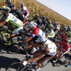 El pelotón de la Vuelta, en su última edición.-EFE / JAVIER LIZÓN