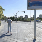 Termómetro en la Plaza de Poniente de Valladolid.-MIGUEL ÁNGEL SANTOS