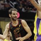 José Manuel Calderón en el partido de esta madrugrada frente a Los Lakers-/ TONY DEJAK