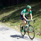 Carlos Barbero durante la pasada Vuelta a Burgos.-RICARDO ORDÓÑEZ