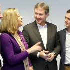 Lacalle junto a Del Olmo, ayer en Valladolid.-ICAL