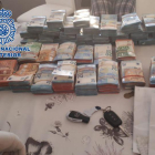Dinero incautado.-POLICÍA NACIONAL