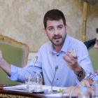David Jurado no ocultó su indignación en el pleno de ayer por lo sucedido en Quintanar de la Sierra.-RAÚL G. OCHOA