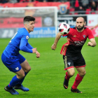 Paris Adot fue el autor del tanto del CD Mirandés en el choque de ayer frente al Bilbao Athletic-Jose Esteban Egurrola