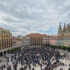 Imagen de la concentración en la Plaza Mayor. ECB