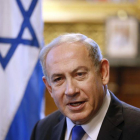 Netanyahu durante su visita a Londres.-KIRSTY WIGGLESWORTH / AP