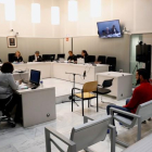 Vista del juicio en la Audiencia Nacional contra dos presuntos yihadistas de origen de marroquí.-JUAN CARLOS HIDALGO (EFE)