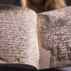 Fragmentos del Corán hallados en la Universidad de Birmingham.-
