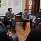 El secretario general del PSCyL, Luis Tudanca, se reúne con el comité de empresa de Hullera Vasco Leonesa, en Robles de Valcueva (León)-Ical