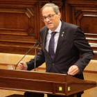 El Presidente Quim Torra comparece en el Parlamento.-RICARD CUGAT