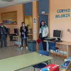 Representantes de Fundación Cajacírculo, Ayuntamiento de Lerma y Cáritas visitan el centro. ECB
