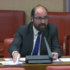 Máximo López Vilaboa durante su intervención en la Comisión Mixta Congreso-Senado-ECB