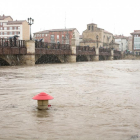 Crecida del río Ebro a su paso por Miranda en enero de 2015, por las intensas lluvias caídas.-MARCO REMÓN