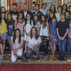 Los alumnos del campus de San Luis de Potosí fueron recibidos en el Ayuntamiento por el concejal Jose Antonio Antón.-SANTI OTERO
