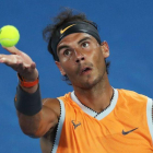 Rafael Nadal, durante el encuentro de segunda ronda de Australia.-REUTERS