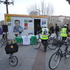 Inicio de la bicicletada que se volverá a repetir a lo largo de la campaña.-ISRAEL L. MURILLO