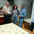 La alcaldesa de Ponferrada, Gloria Fernández Merayo, durante su visita al Hogar del Transeúnte y Comedor Social de Ponferrada-Ical
