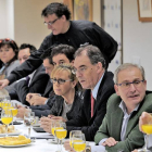 Miguel Ángel Benavente durante su intervención ayer en el desayuno de trabajo realizado ante los medios en la Casa del Empresario.-ISRAEL L. MURILLO