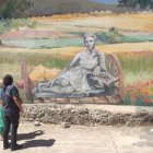 Mural de la Diosa Ceres en Medinilla de la Dehesa. STARTER PROYECTOS CULTURALES