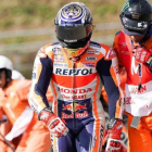 Marc Márquez (Honda) ha sufrido hoy, poco antes de la qualy del GP de Japón, su caída nº 18 del Mundial.-ALEJANDRO CERESUELA