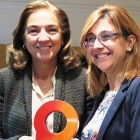 La alcaldesa, Raquel González (dch.), junto a la secretaria de Estado de I+D+i, Carmen Vela.-ECB
