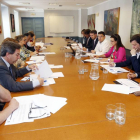 Miembros del Comité Ejecutivo de la Asociación Plan Estratégico durante su reunión de ayer.-RAÚL G. OCHOA