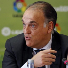 Tebas está seguro del amaño del partido Espanyol-Osasuna de hace dos temporadas.-EFE