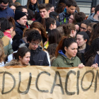 Concentración del Sindicato de Estudiantes en Ponferrada contra el decreto 3+2 de grados de la universidad-Ical