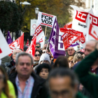 Manifestación de CCOO y UGT en Burgos contra la Junta de Castilla y León. TOMÁS ALONSO