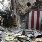 Mercado en Bagdad donde se perpetró un atentado terrorista el pasado 31 de diciembre.-EFE / ALI ABBAS