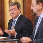 César Rico (izq.) y Ángel Guerra (dch.), ayer durante el balance del plan Prialp.-I. L.M.