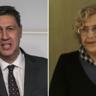 Xavier García Albiol y Manuela Carmena.-