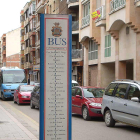 Parada de autobús en Aranda de Duero.-L.V.