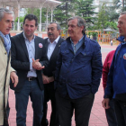 De izquierda a derecha, Ramón Jáuregui, Luis Tudanca, Fernando Campo, Julián Simón de la Torre y Ander Gil.-E.M.
