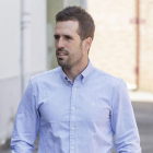 Endika Gabiña el día de su presentación como blanquinegro.-SANTI OTERO