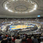 El Coliseum ha presentado un sensacional aspecto, rozando el lleno, en todos los partidos del San Pablo-Israel L. Murillo