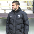 Fernando Estévez durante el encuentro ante el Fuenlabrada.-ISRAEL L. MURILLO