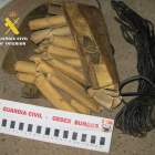 Material recuperado por la Guardia Civil.-ECB