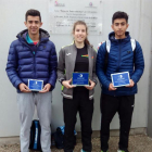 García, Díez y Álvarez posan con los trofeos logrados enValladolid.-BLOG NICOLÁS ÁLVAREZ