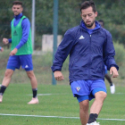 Antonio Romero durante un entrenamiento-CD MIRANDÉS