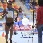 Genzebe Dibaba, en la carrera de 3.000 metros del 2016 en Sabadell.-FERRAN NADEU