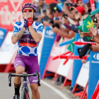 Ángel Madrazo se impuso en la meta de Javalambre en la pasada Vuelta a España.-PHOTO GÓMEZ SPORT